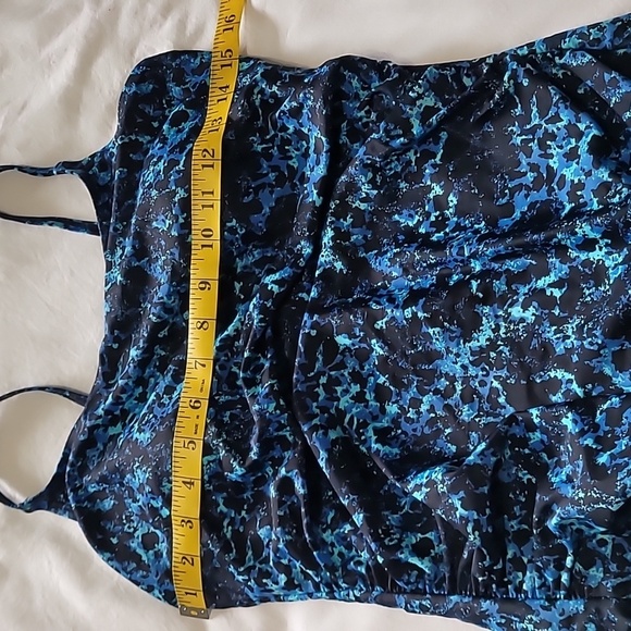 Speedo Onepiece Black and Blue Swimsuit Size 12 - Picture 8 of 8